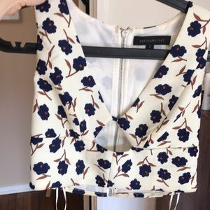 Dance&Marvel Flower crop top